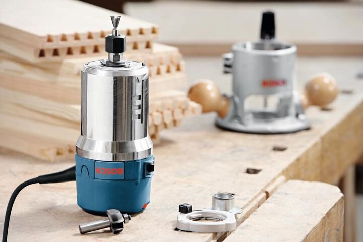 Bosch 2.25 HP Plunge and Fixed-Base Router Kit - Image 5