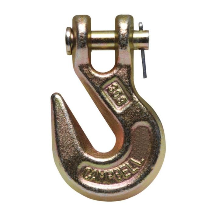 Campbell 5/16 In. Clevis Grab Hook Grade 70 Yellow Chromate