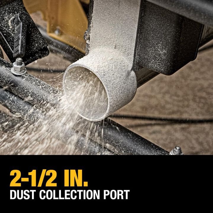 DEWALT 10 Inch Jobsite Table Saw 32-1/2 Inch Rip Capacity and Rolling Stand with Circular Saw Blade Combo Kit Bundle - Image 5