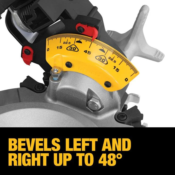DEWALT 12 Inch 15 Amp Dual Bevel Compound Miter Saw & Saw Stand Bundle - Image 3