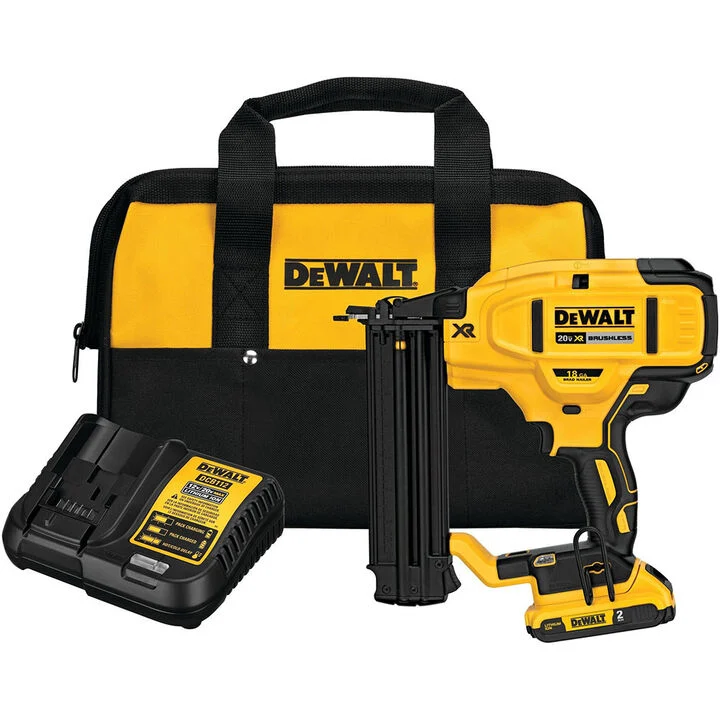 DEWALT 20 V MAX XR 18 Gauge Brad Nailer Kit