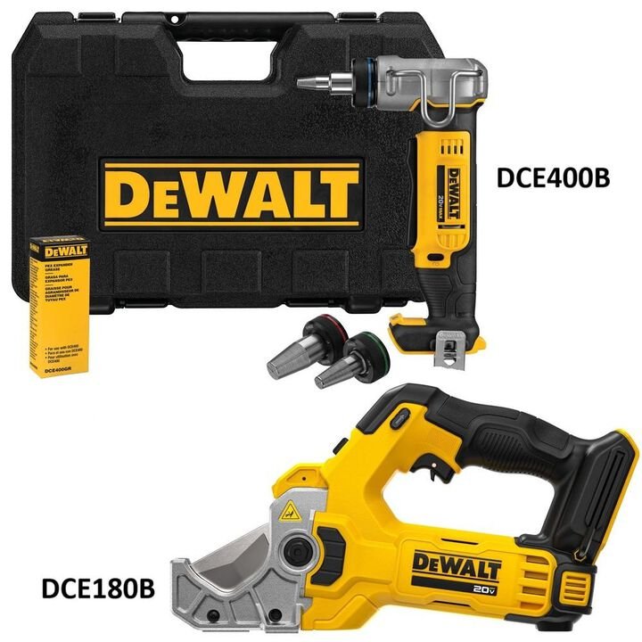 DEWALT 20V MAX 1 Inch PEX Expander and 20V MAX Plastic Tubing Cutter (Bare Tool) Bundle - Image 2