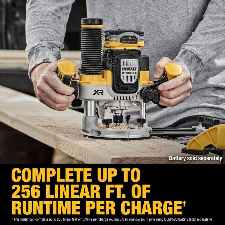 DEWALT 20V MAX XR 2-1/4 Peak HP Plunge Router (Bare Tool) - Image 4