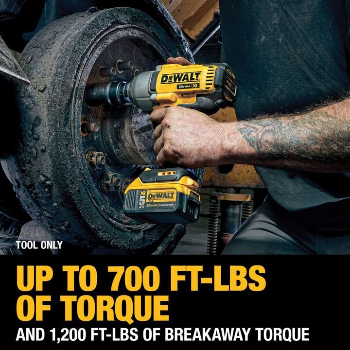 DEWALT 20V MAX XR High Torque 1/2 Inch Impact Wrench (Bare Tool) - Image 3