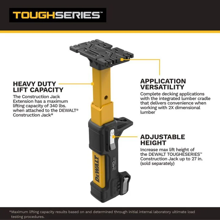 DEWALT TOUGHSERIES Construction Jack Extension - Image 2