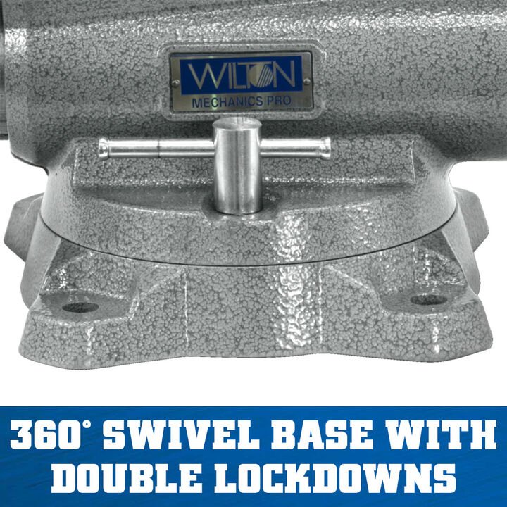 Wilton Mechanics Pro Vise 8 Jaw Width 8-1/2in Jaw Opening 360 Swivel Base - Image 2