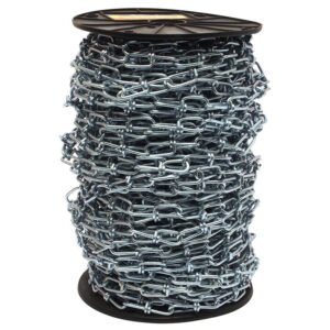 Forney Industries Double Loop Chain, Zinc-Plated, Number 2/0 x 175 Ft.