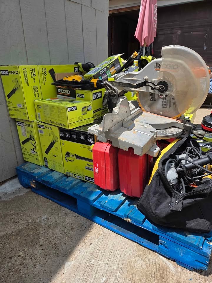 pallet of tools