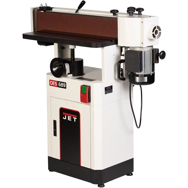 JET Black 6 Inch x 89 Inch Oscillating Belt Edge Sander, 1.75HP, 1PH
