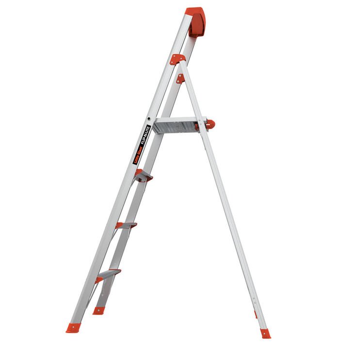Little Giant Safety Flip-N-Lite Model 6 Aluminum 300 lb Type-1A Step Ladder - Image 2