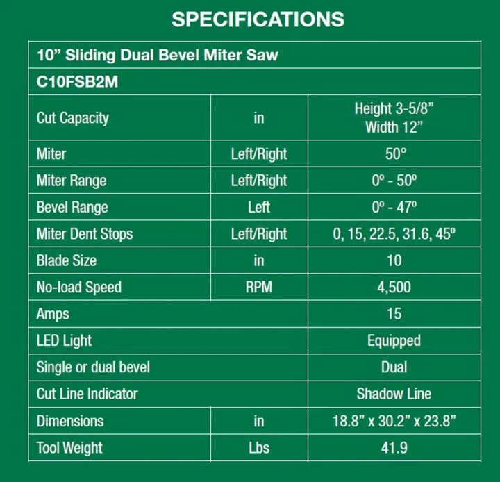 Metabo HPT 10 Inch Sliding Dual Bevel Miter Saw - Image 3