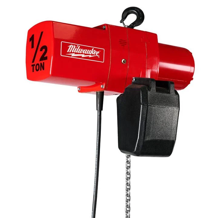 Milwaukee 1/2 Ton Electric Chain Hoist 10 Ft. Lift