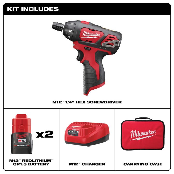 Milwaukee M12 1/4 in. Hex Screwdriver - Image 2