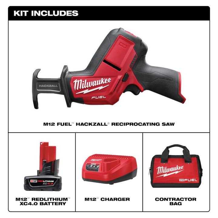 Milwaukee M12 FUEL HACKZALL Reciprocating Saw Kit - Image 2