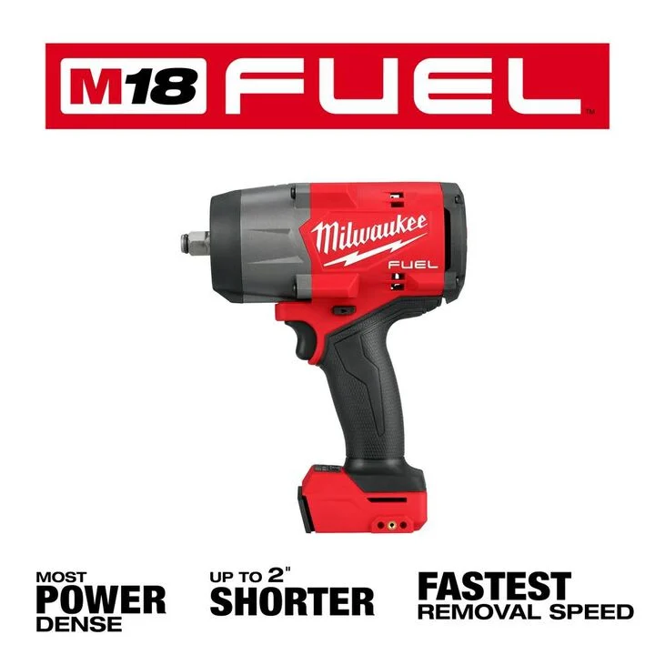 Milwaukee M18 FUEL 1/2 in High Torque Impact Wrench with Friction Ring (Bare Tool) - Image 3