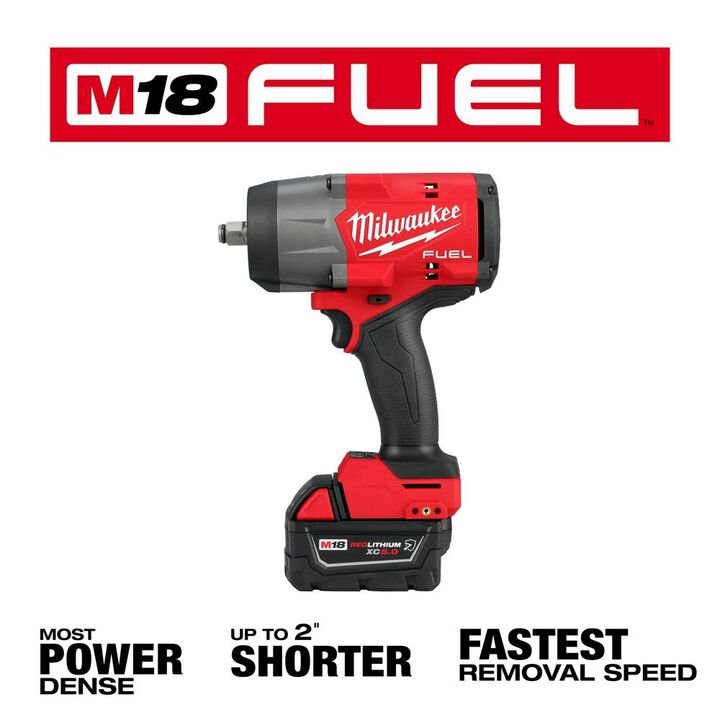 Milwaukee M18 FUEL 1/2 in High Torque Impact Wrench with Friction Ring Kit - Image 3