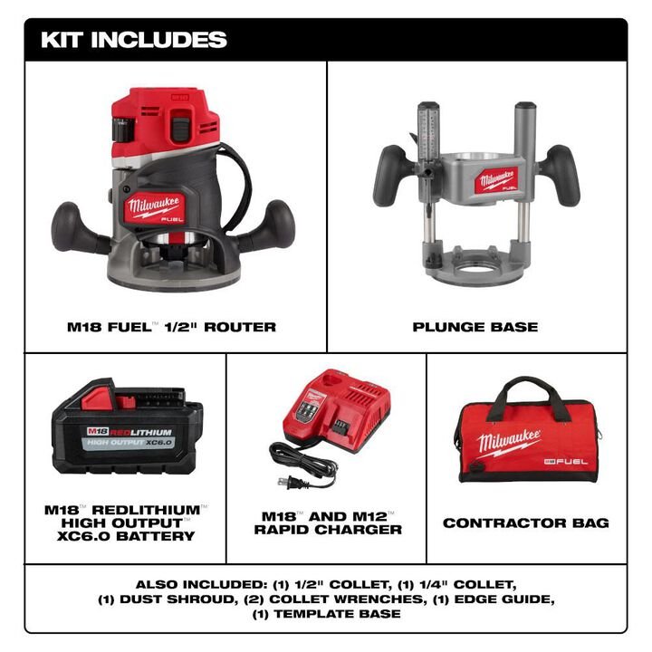 Milwaukee M18 FUEL 1/2 in Router Kit - Image 2