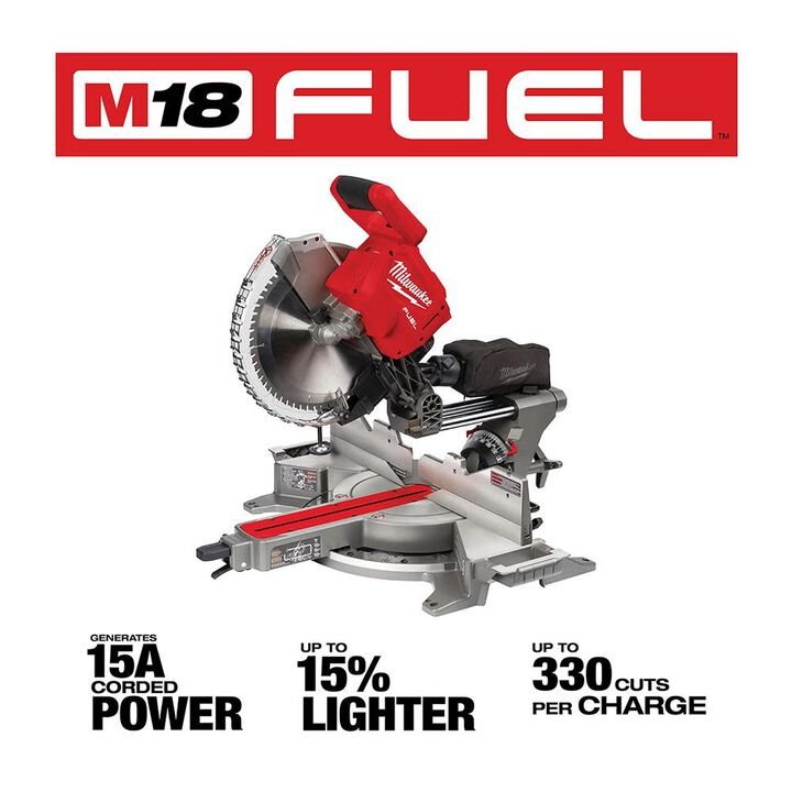 Milwaukee M18 FUEL 12inch Dual Bevel Sliding Compound Miter Saw (Bare Tool) - Image 2