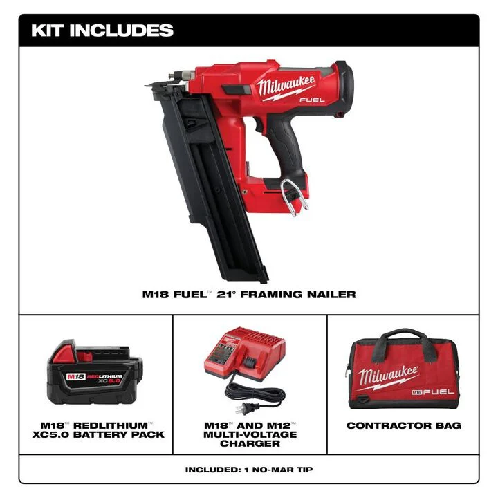 Milwaukee M18 FUEL 21 Degree Framing Nailer Kit - Image 3