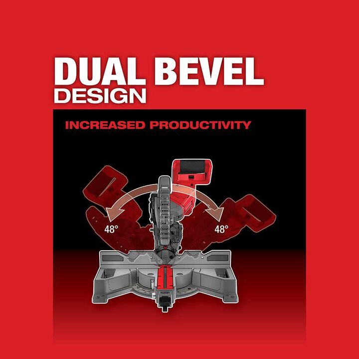Milwaukee M18 FUEL 7-1/4 in. Dual Bevel Sliding Compound Miter Saw (Bare Tool) - Image 4