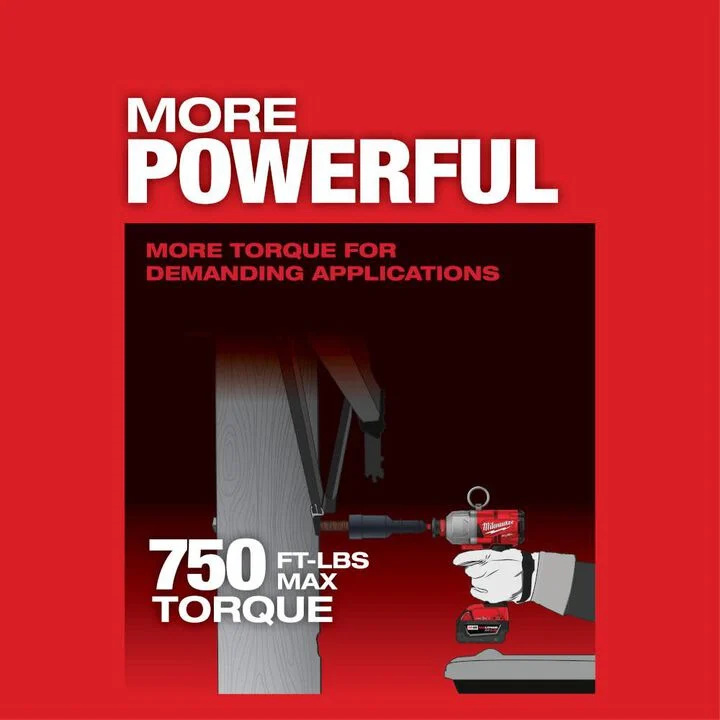 Milwaukee M18 FUEL ONE KEY 7/16inch Hex Utility High Torque Impact Wrench (Bare Tool) - Image 5