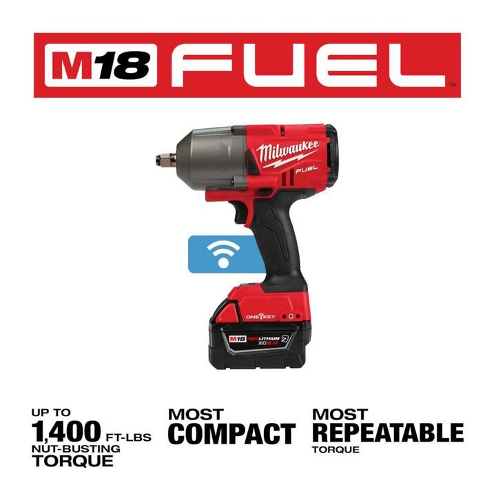 Milwaukee M18 FUEL with ONE-KEY High Torque Impact Wrench 1/2inch Friction Ring Kit - Image 3