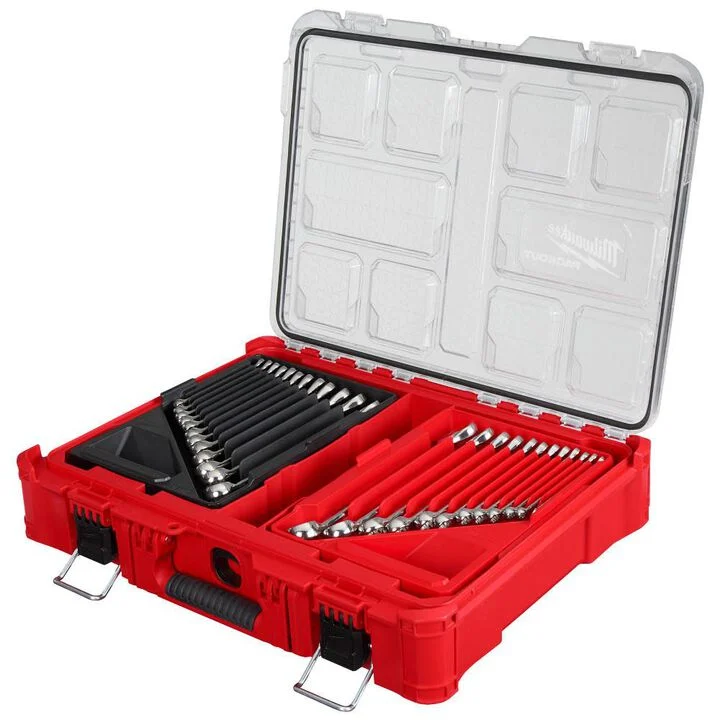 Milwaukee Metric & SAE Combination Wrench Set with PACKOUT Organizer 30 Piece - Image 11