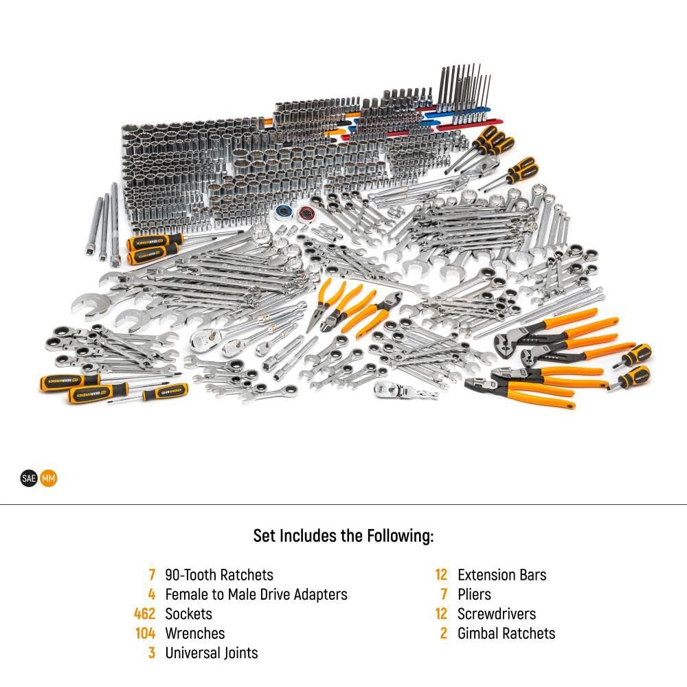 GEARWRENCH 613 Pc Master Mechanics Hand Tool Set - Image 10
