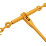 SCC 5/16 In. to 3/8 In. Ratchet Chain Binder Yellow Lacquer Finish 5400 Lbs. WLL