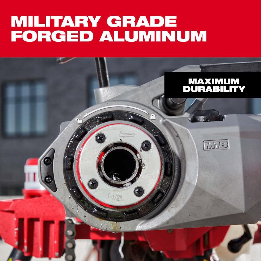 Milwaukee 1/2inch 2inch High Speed NPT Forged Aluminum Die Head KIT - Image 7