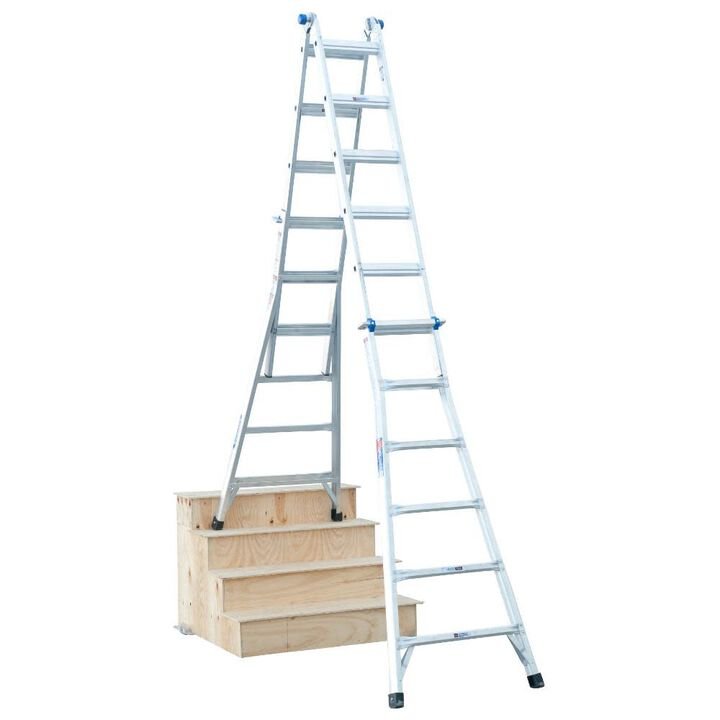 Werner 26-ft Aluminum 300-lb Telescoping Type IA Multi-Position Ladder - Image 6