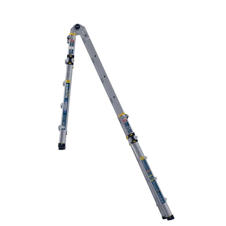 Werner 375 Lbs 22 Ft. Reach Height Aluminum Multi-Position Ladder - Image 2