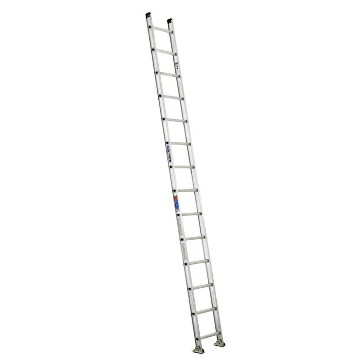 Werner D1500 Series 14 Ft 300 Lbs Aluminum Type IAA Straight Ladder
