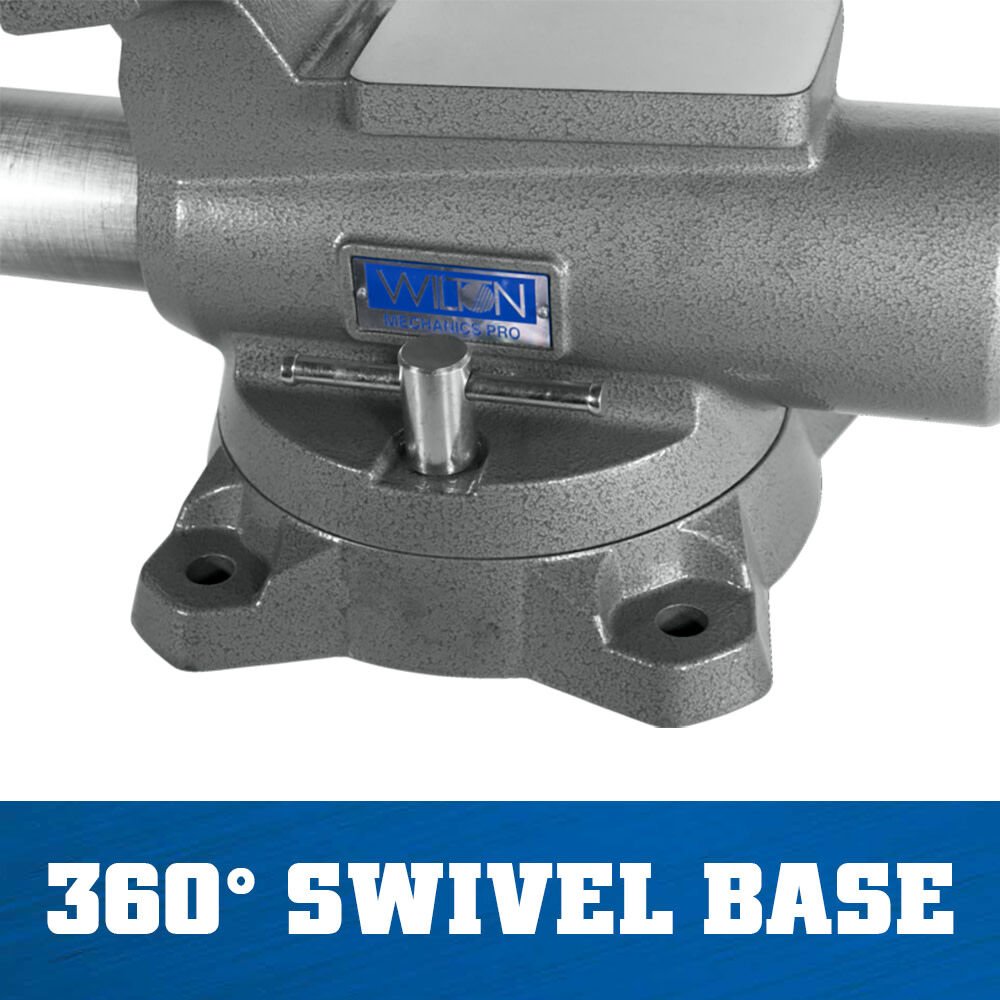 Wilton Mechanics Pro Vise 8 Jaw Width 8-1/2in Jaw Opening 360 Swivel Base - Image 7